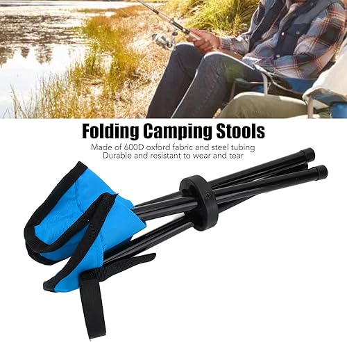 Miniatura 6 de Taburete trípode para camping, portátil, plegable, ligero, para campamento, senderismo, caza, caminar, pesca, viajes