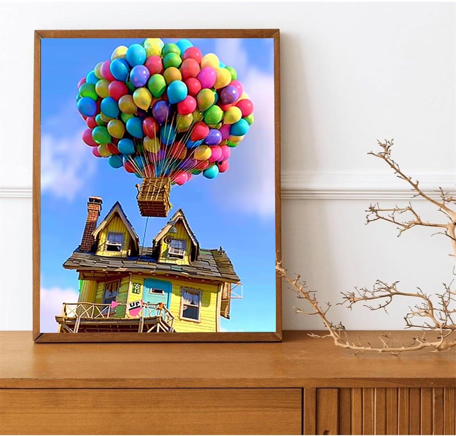Malen Nach Zahlen Erwachsene, Haus DIY Handgemalt Ölgemälde Kit für Anfänger und Erwachsene Mit Pinseln und Acrylfarbe, Einseifen 60x80cm (mit Rahmen)
