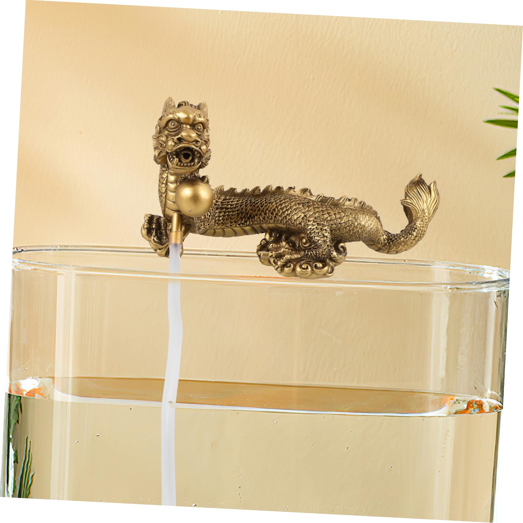 Décoration Dragon en Résine pour Fontaine Aquarium Maison Zen