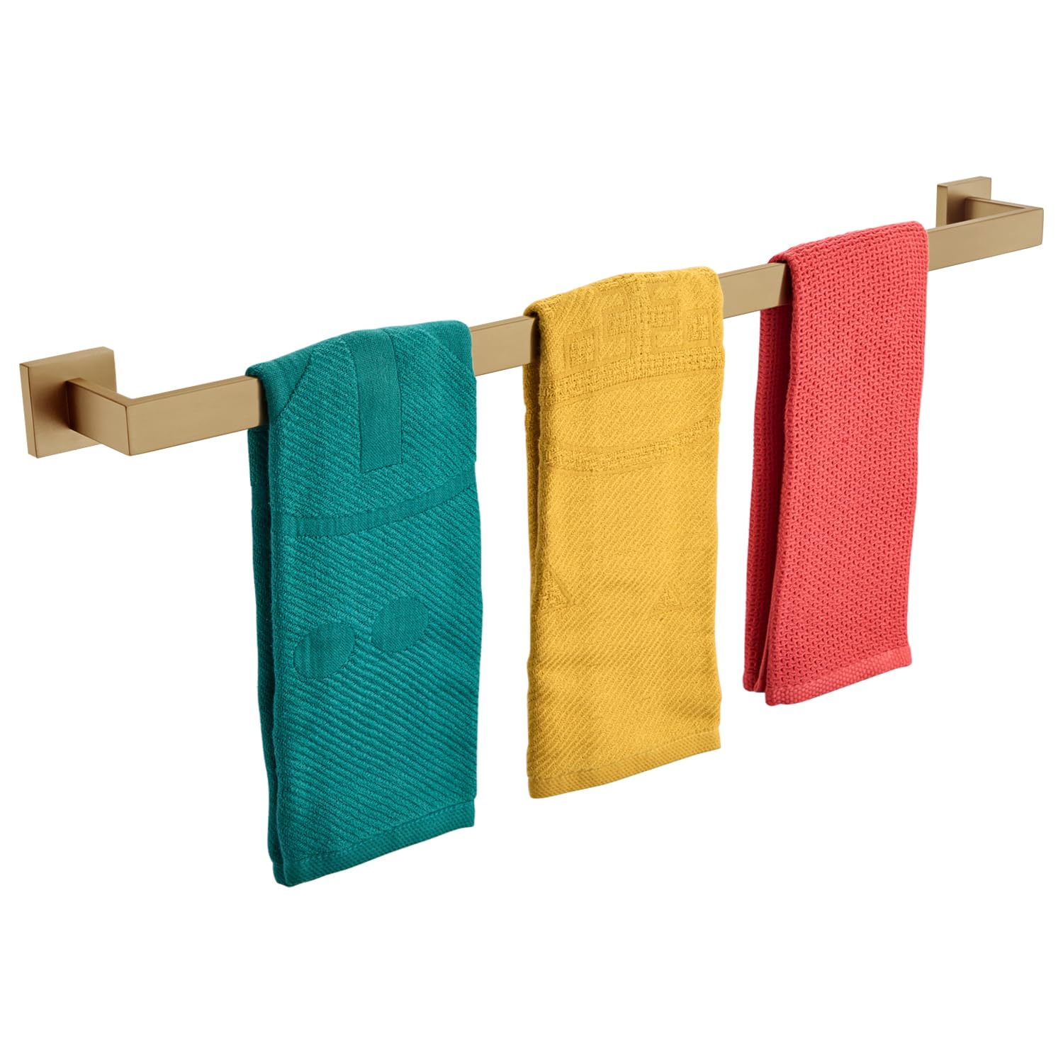 KOKOSIRI 32-Inch Towel Rack for Bathroom Kitchen Towel Rails Wall Mount SUS304 Stainless Steel Towels Holder, Champagne Bronze B4003CPG-L32