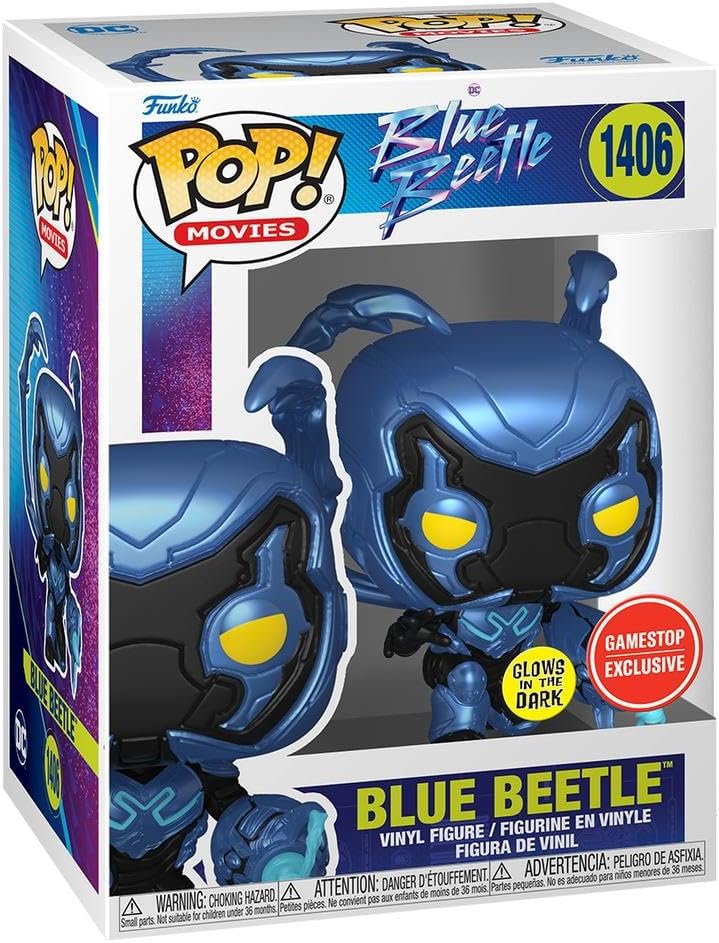 POP! Movies Blue Beetle Glow in The Dark Exclusive Vinyl Figure
