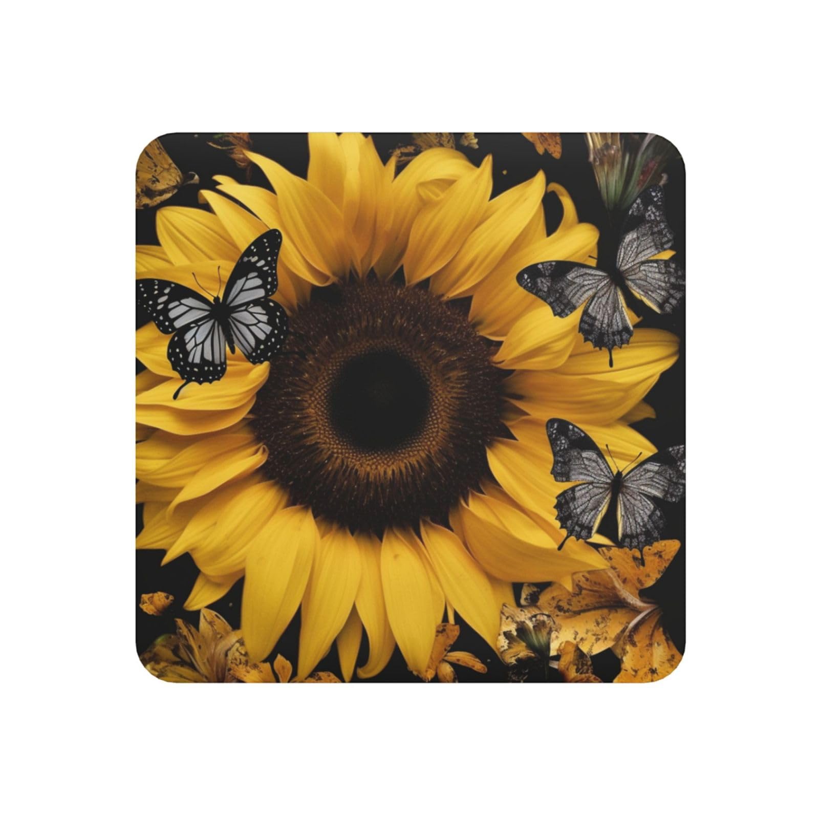 Butterfly and Sunflower Fridge Magnets Small Strong Refrigerator Magnets Cute Decorative Magnets Fridge Sticker Office Magnets for Fridge, Whiteboard, Kitchen Accessories