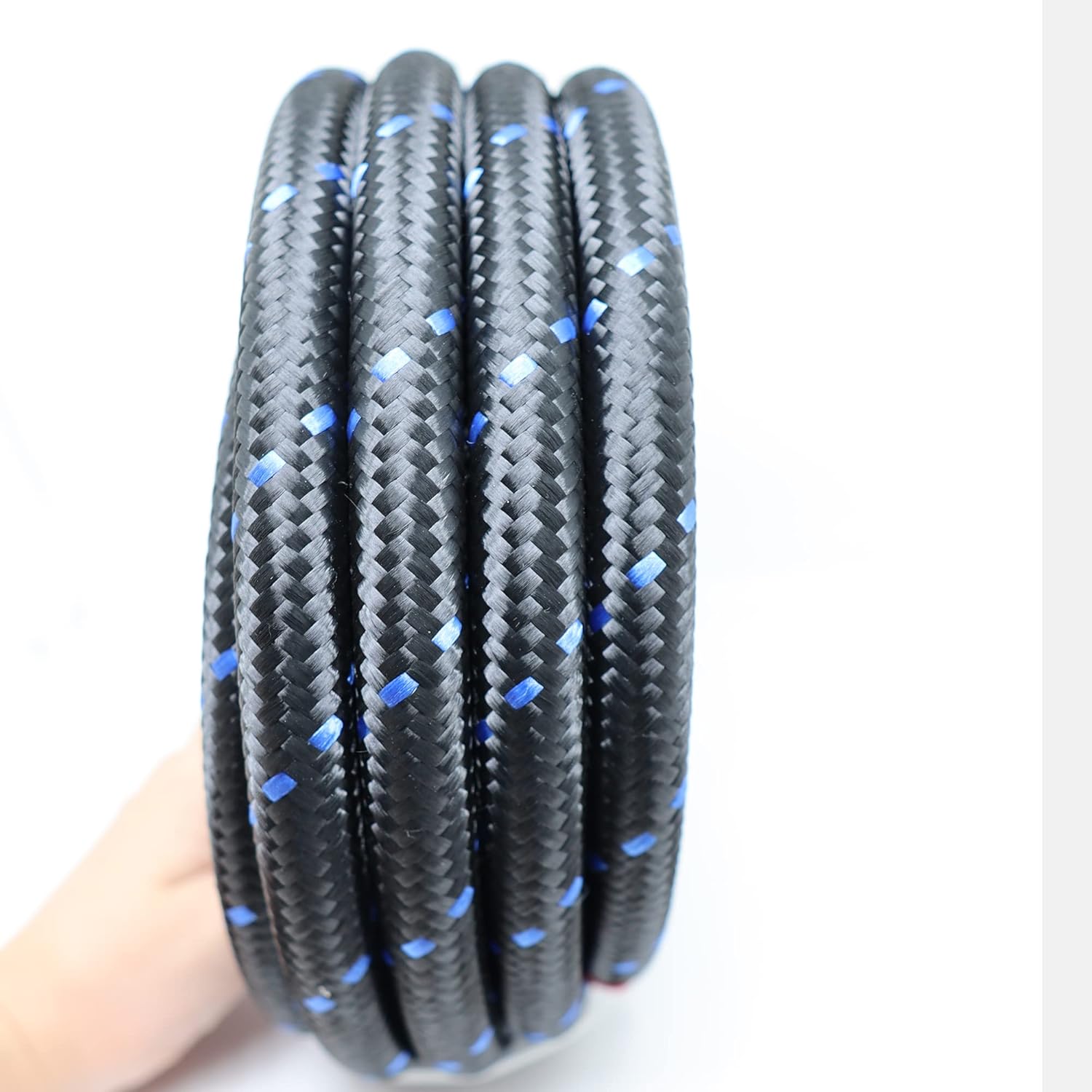 TT Racing AN8 Nylon Stainless Steel Braided Fuel Oil Gas Line Hose -8 AN (7/16") 16 Feet NLAN8_016