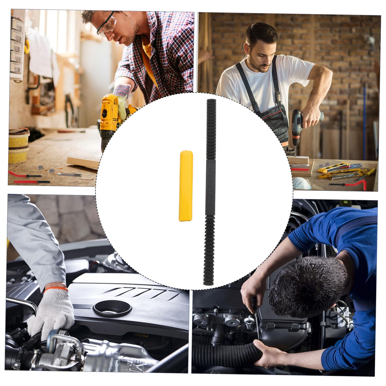 LIFKOME Thread Repair Tool Durable Steel Thread Restorer File for Thread Pitch Correction Compact for Comfortable Grip Reliable and Thread Repair