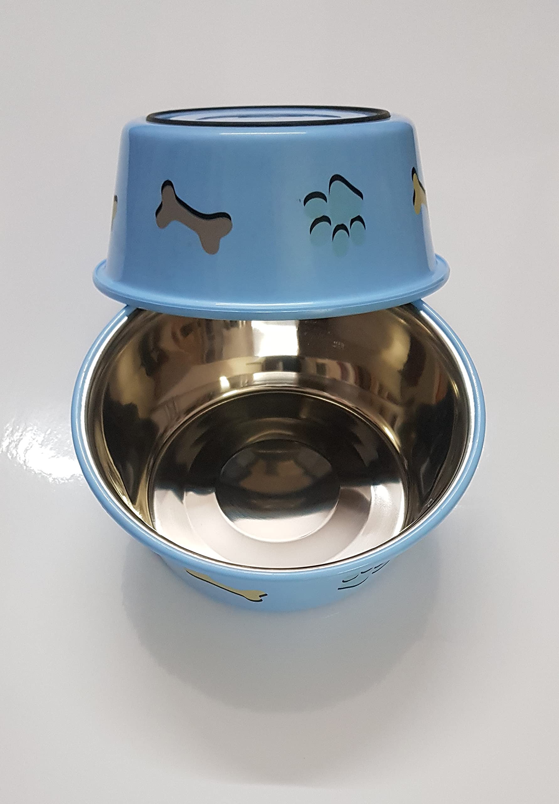Elton Bon Appetit Cutie Bowls (Blue) Dog Bowls Export Quality Inside Stainless Steel Dog Food Bowl Feeder Bowls Pet Bowl for Feeding Dogs Cats and Pets (Large 1.80 L) Set of - 2 (B07H9Y4FP6) Amazon Price History, Amazon Price Tracker