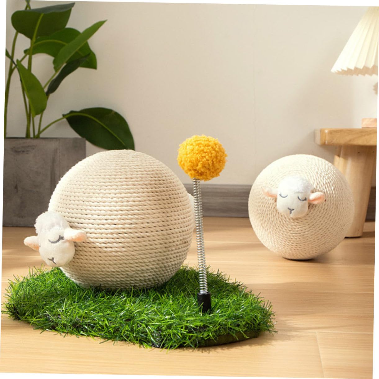 SUPVOX Sisal Bois Jouet à Griffer Boule pour Chaton, pour Chat