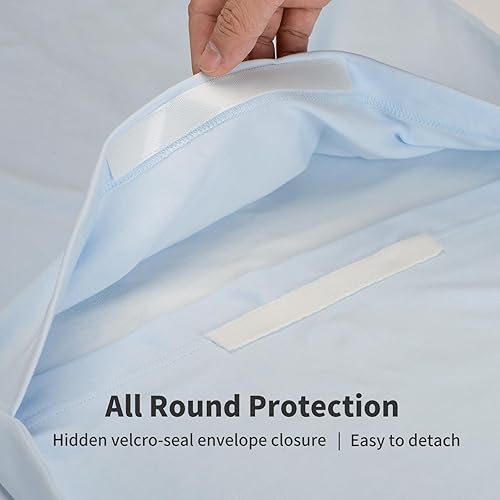 Miniatura 5 de Pucmaoci Fundas orgánicas impermeables para tumbonas de bebé, paquete de 2 unidades, certificado GOTS, 100% algodón, funda extraíble con forro