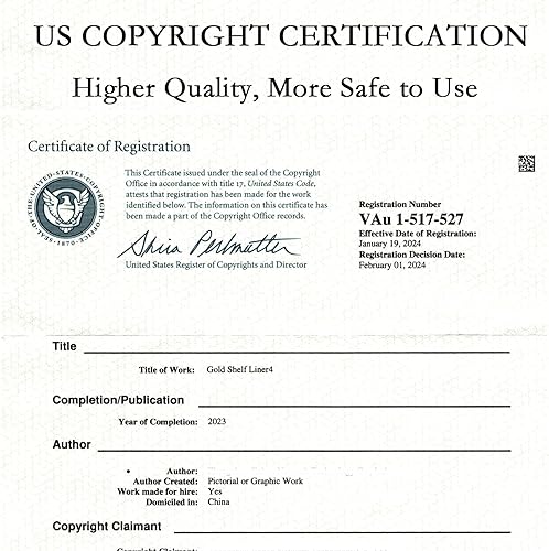 Miniatura 8 de Revestimientos de estantes para armarios de cocina de 12 pulgadas x 10 pies, revestimiento de cajón no adhesivo, revestimiento de estante grueso, de