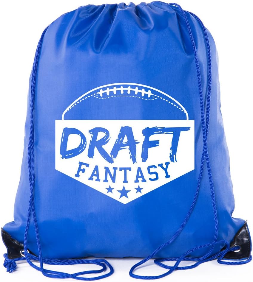 Fantasy Football Draft Bags| Drawstring Backpacks for Fantasy Football Parties, Fantasy football supplies - 10PK Forest Green CA2500DraftPTY S2