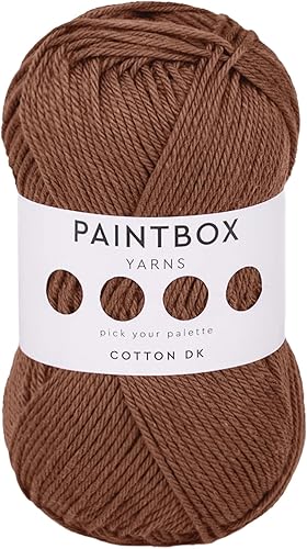 Miniatura 18 de Paintbox Yarns Hilo DK 100% Algodón 1.76oz (50g), 137 Yardas (125m) - Vino Tinto para Crochet, Tejer - Hilo Suave y Ligero de Doble Punto para Ropa