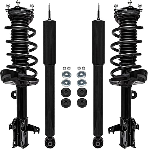 Miniatura 32 de Detroit Axle - Amortiguadores para Chevy Trailblazer EXT SSR GMC Envoy XL XUV Buick Rainier Saab 9-7x Isuzu Ascender 2 puntales delanteros con