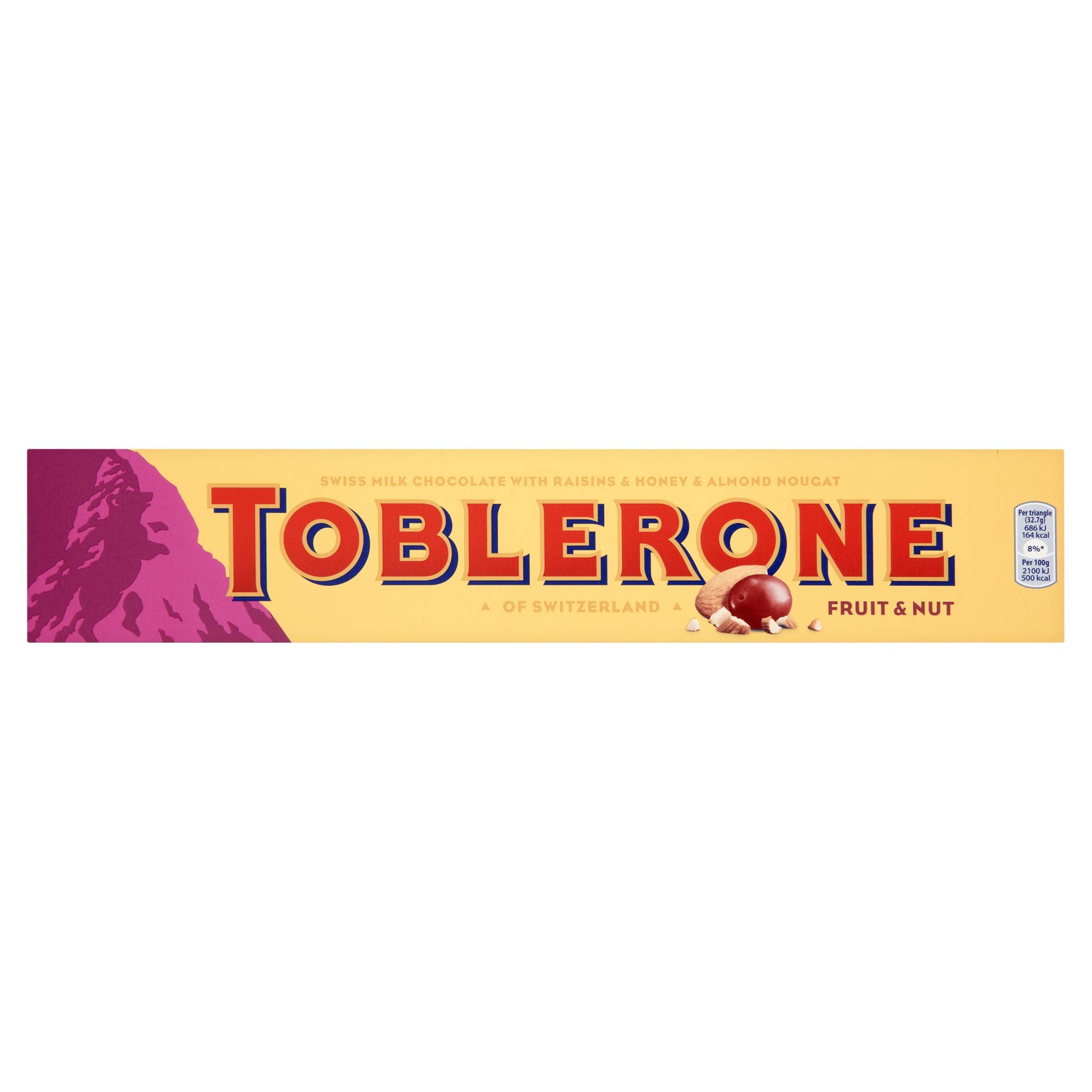 Toblerone Fruit and Nut Milk Chocolate Bar 360 g (Pack of 10) Buy