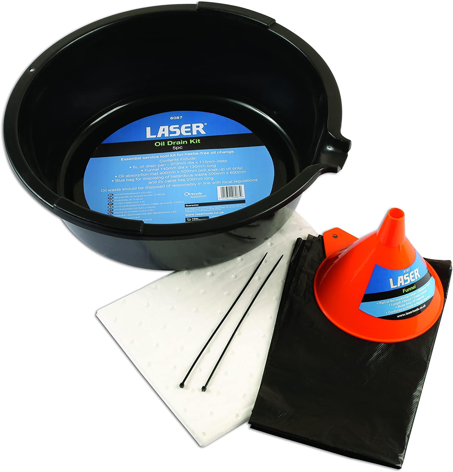 Laser 6087 Oil Change Kit 5pc