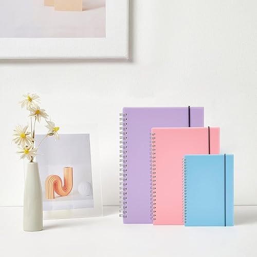 Miniatura 6 de Paquete de 3 cuadernos en espiral, cuaderno grande de puntos de 8.5 x 11 pulgadas, cuadrícula de puntos de 100 GSM de 0.197 x 0.197 in, 80 hojas160