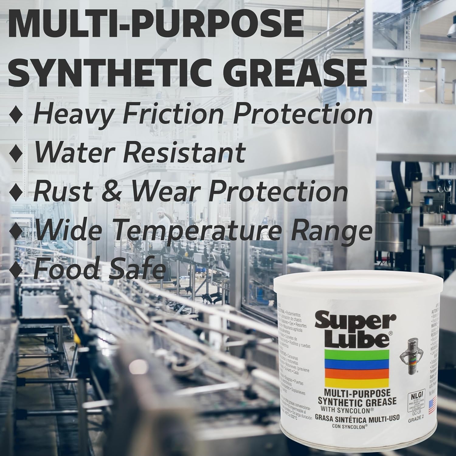 Super Synco Lube Grasa sintética multiusos con Syncolon PTFE 85 g tubo + aplicador 10201