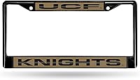 Vista 184 de Rico Industries NCAA Black Laser Cut Chrome Frame 12" x 6" Black Laser Cut Chrome Frame - Car/Truck/SUV Automobile Accessory
