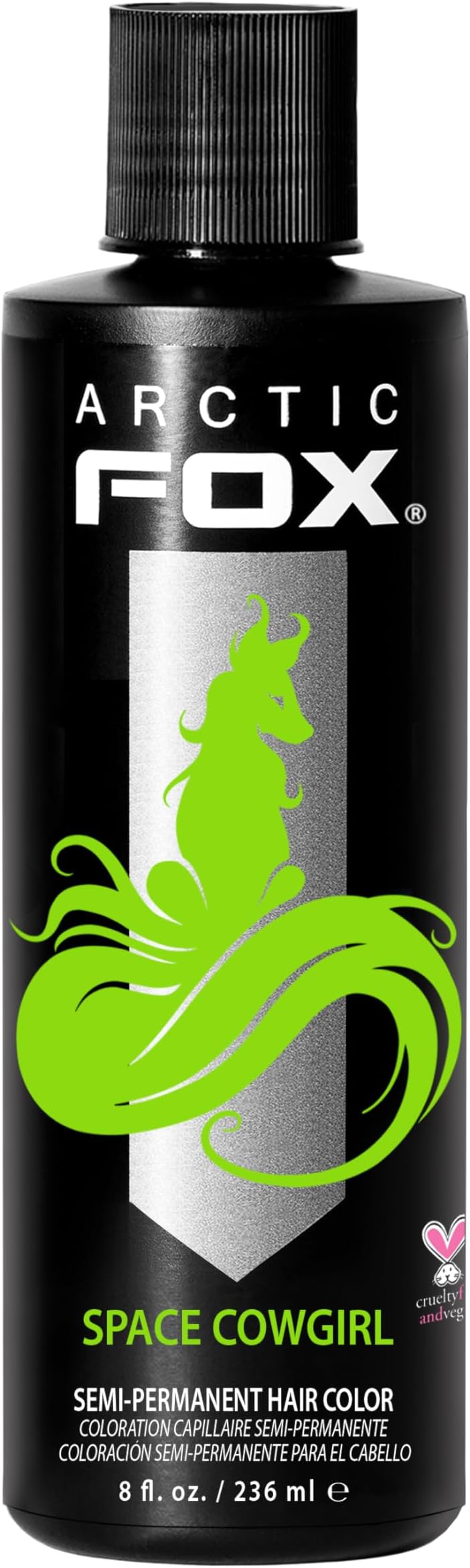 ARCTIC FOX Vegan and Cruelty-Free Semi-Permanent Hair Color Dye (8 Fl Oz, SPACE COWGIRL)