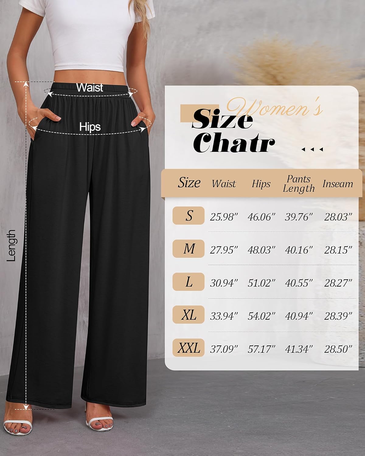 3 Pack Women's Wide Leg Lounge Pants Comfy Yoga Pants with Pockets High Waisted Sweatpants Casual Workout Jogger - Image 6