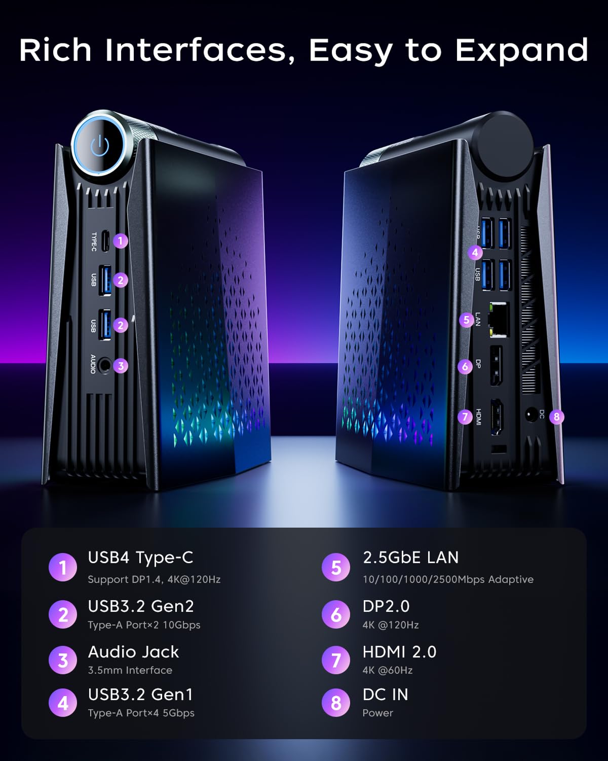 Amazon.co.jp: ACEMAGICIAN S3A ミニPC、Ryzen 7 8745HS [最大4.9Ghz