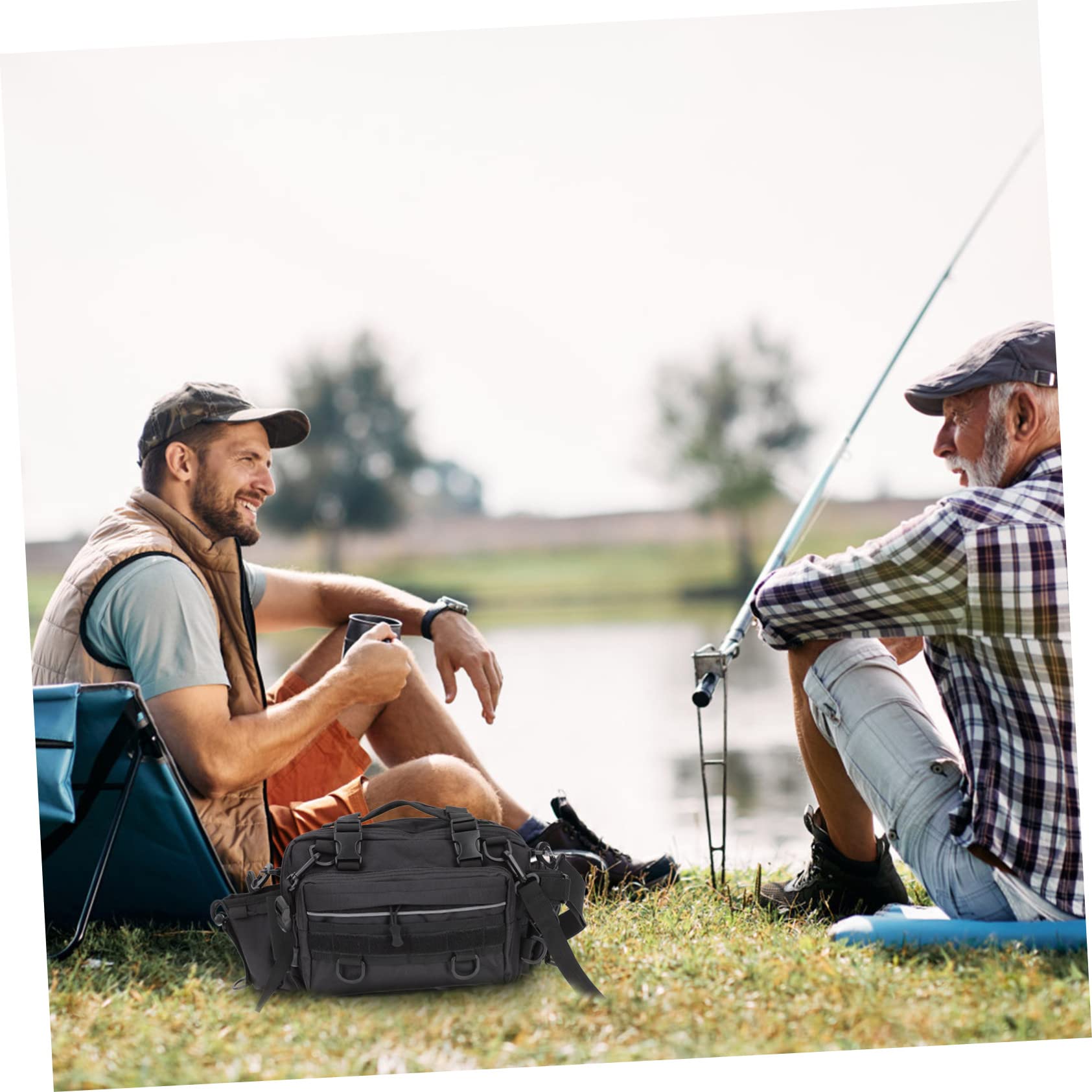 SUPVOX Bolsa de Pesca Portátil de Gran Capacidad para Cañas