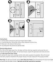 Vista 5 de Resorte de seguridad para puerta, marrón de Prime-Line Products KC17HD., KC10HD