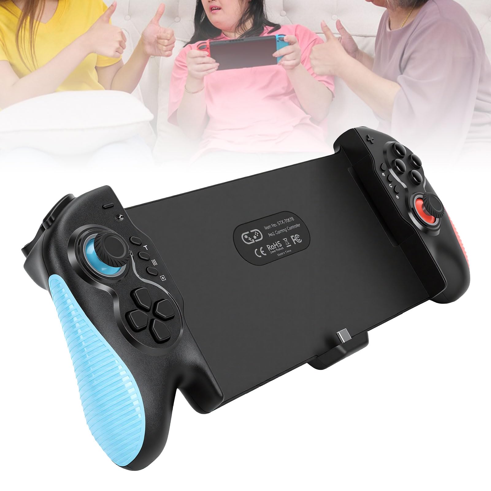 Jiawu Controller Portatile per Console di Gioco con Controllo Avanzato del Movimento e Illuminazione RGB per 2 Perfetto per gli Appassionati di Giochi