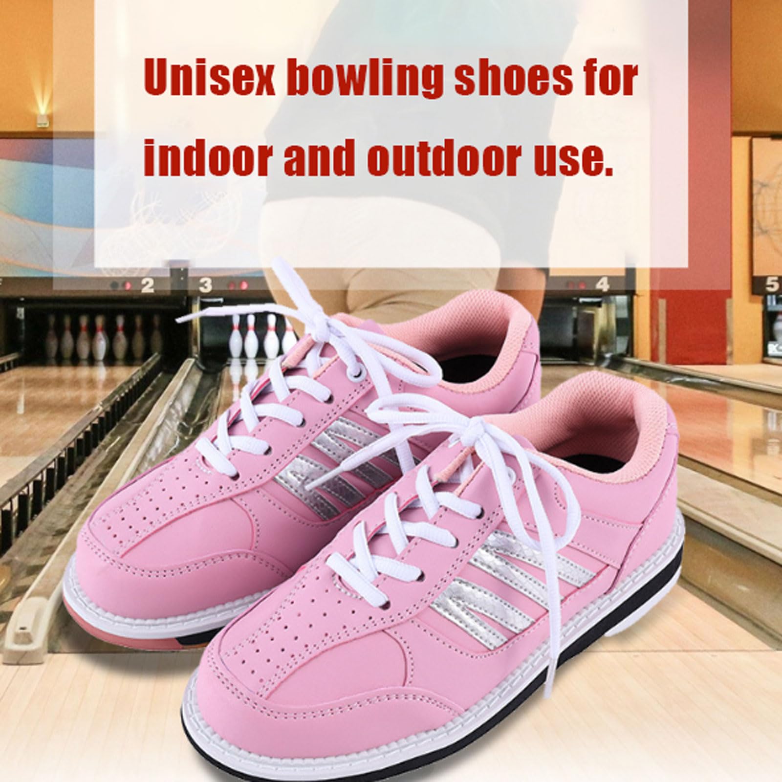 Scarpe da Bowling Unisex,Scarpe da Bocce,Scarpe da Bowling Indoor per Principianti,Scarpe da Allenamento per Bowling,Morbida Traspirante,comode,per Interni ed Esterni