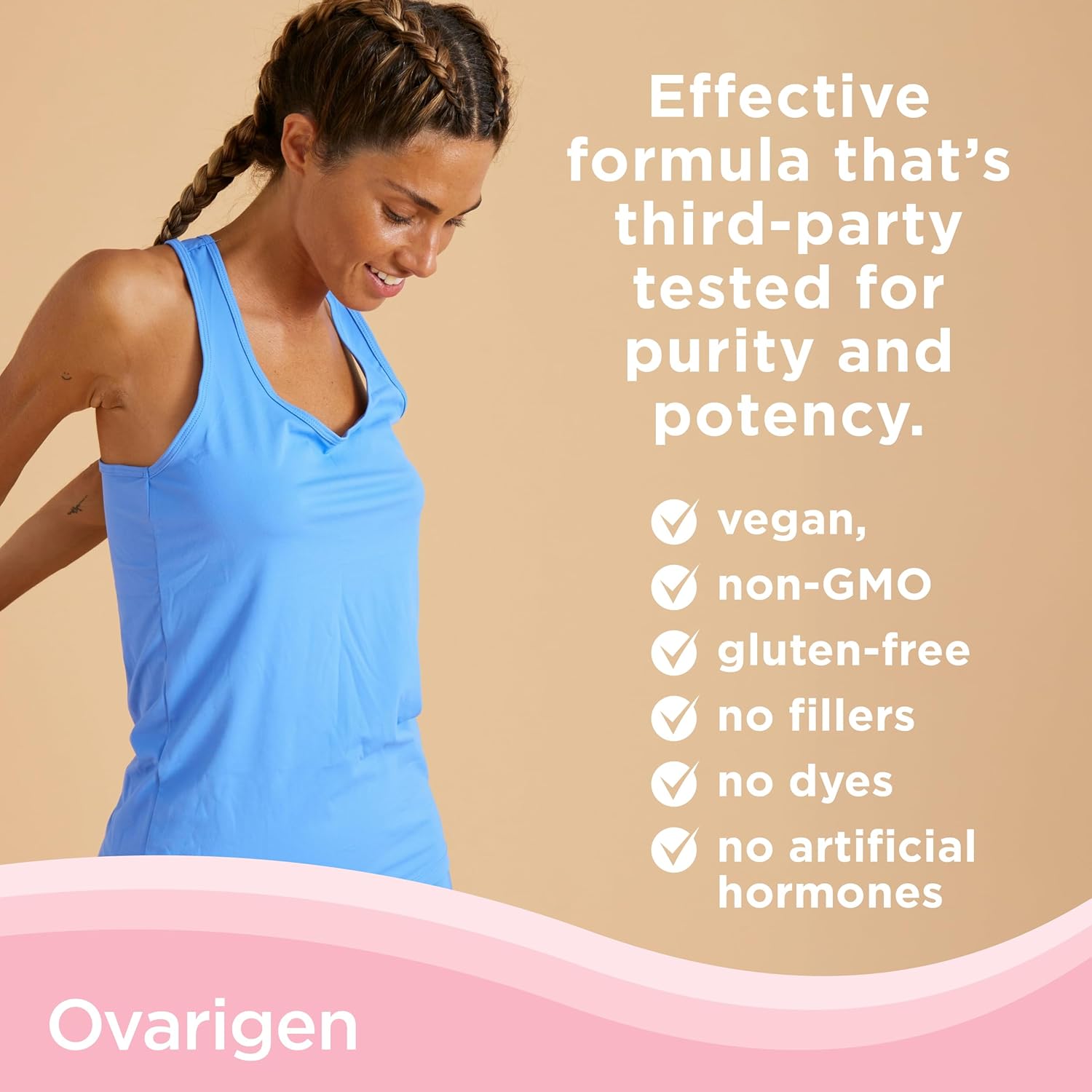 CalmCo Ovarigen Myo-Inositol & D-Chiro Inositol Supplement for Women – 40:1 Inositol Powder with Folic Acid, Fertility Supplements for PCOS, Hormone Balance and Ovarian Support (60 Servings)