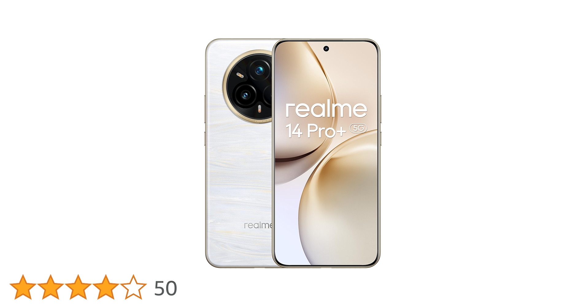 スマートフォン本体 Realme 14 Pro 5G 8GB + 256GB Pearl White Amazon | realme 14 Pro+ 5G 8GB+256GB Simフリー スマートフォン 80W