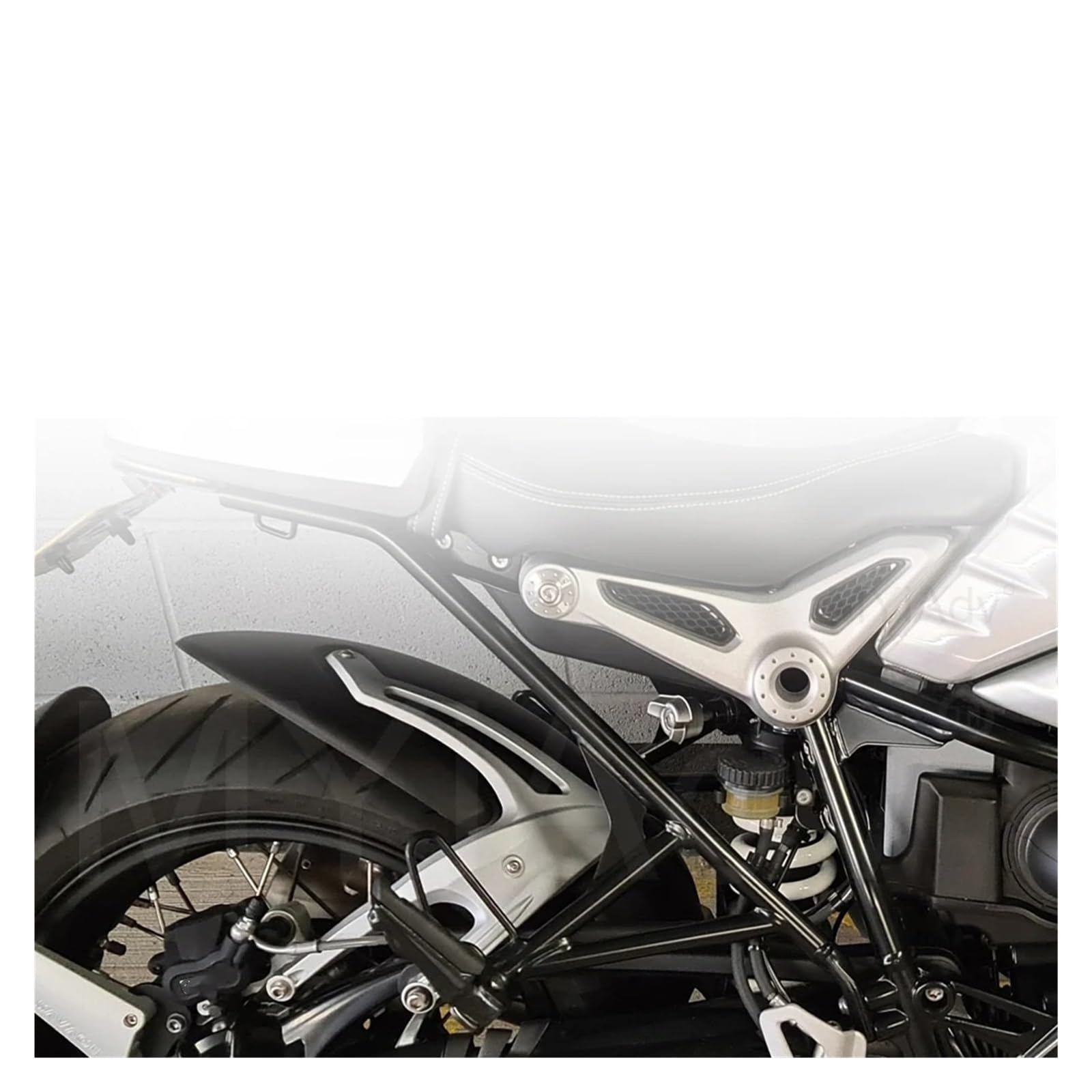 Parafango Motocicletta Per BMW Parafango Paraspruzzi Copriruota Accessori Paraspruzzi in plastica per parafango posteriore p(Silver)