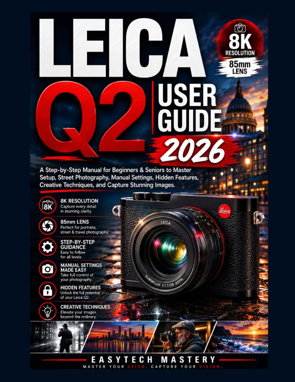 Leica Q2 User Guide 2026: A Step-by-Step Manual for Beginners & Seniors to Master Setup, Street Photography, Manual Settings, Hidden Features, Creative Techniques, and Capture Stunning Images