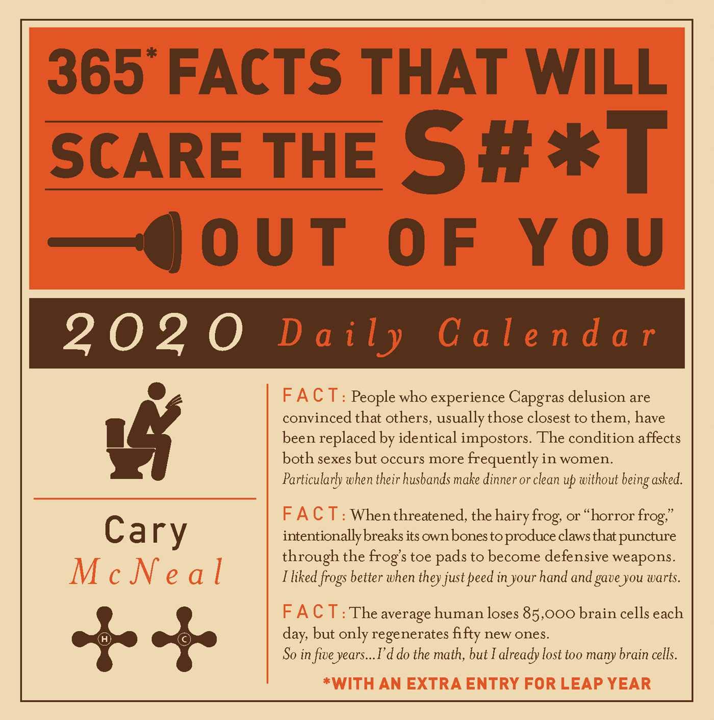 365 Facts That Will Scare the S#*t Out of You 2020 Daily Calendar
