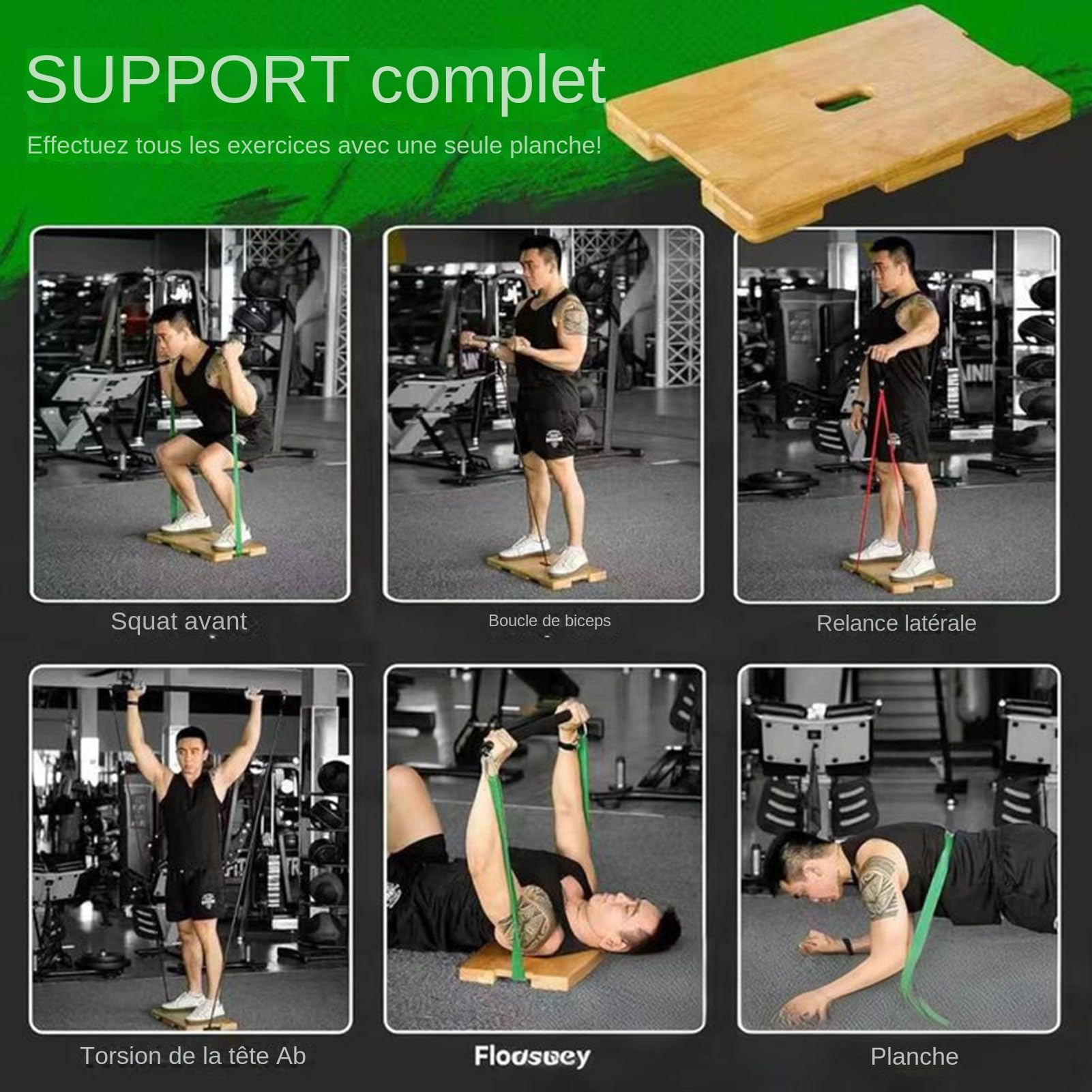 Vassoio per piedi a nastro resistente, vassoio per piedi per fasce elastiche, attrezzatura fitness casa da viaggio per stretching uomini donne