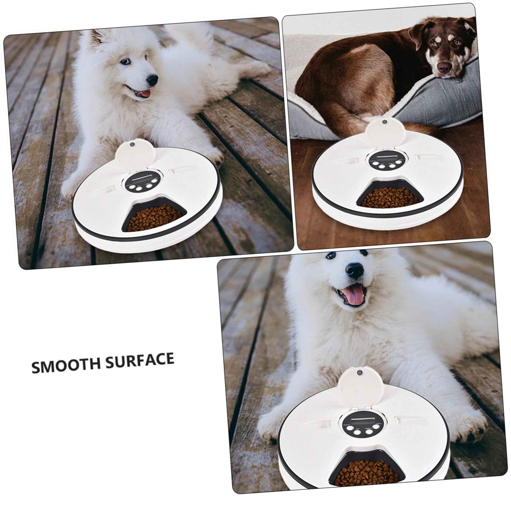 SUPVOX Comedero Automático Temporizador para Mascotas Antideslizante Resistente Mordeduras