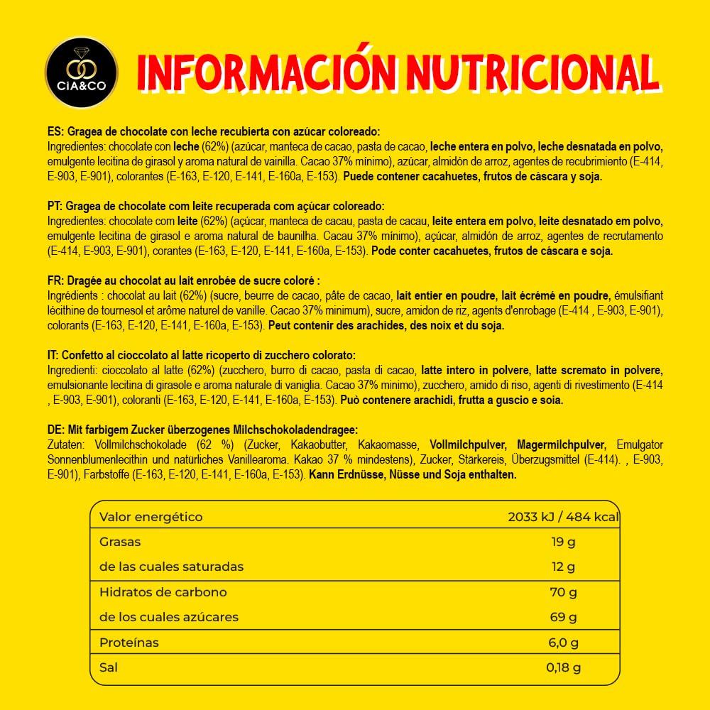 Lacasitos Calendario de Adviento 2025 24 Chocolatinas de Colores 72 g
