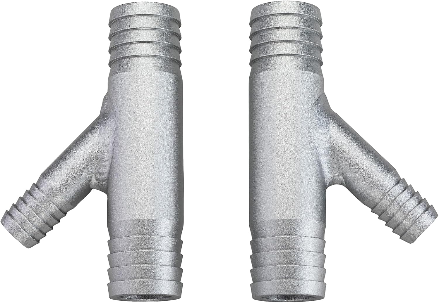 2 Pcs Cab Heater Y-Fitting 1 Inch to 5/8 Hose Clamp Heater Made from Aluminum Compatible with UTV CAN AM RZR SXS Polaris Yamaha Honda