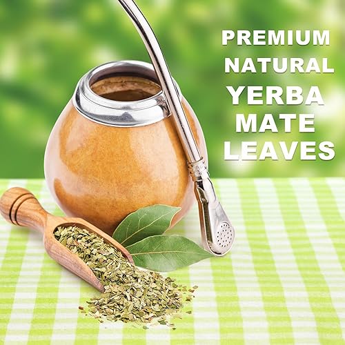 Miniatura 3 de TEARELAE - Té Yerba Mate - 0.11oz x 50 unidades - Bolsa de té Yerba Mate 100% pura sin ahumar - País de origen Argentina - Rico en nutrientes y