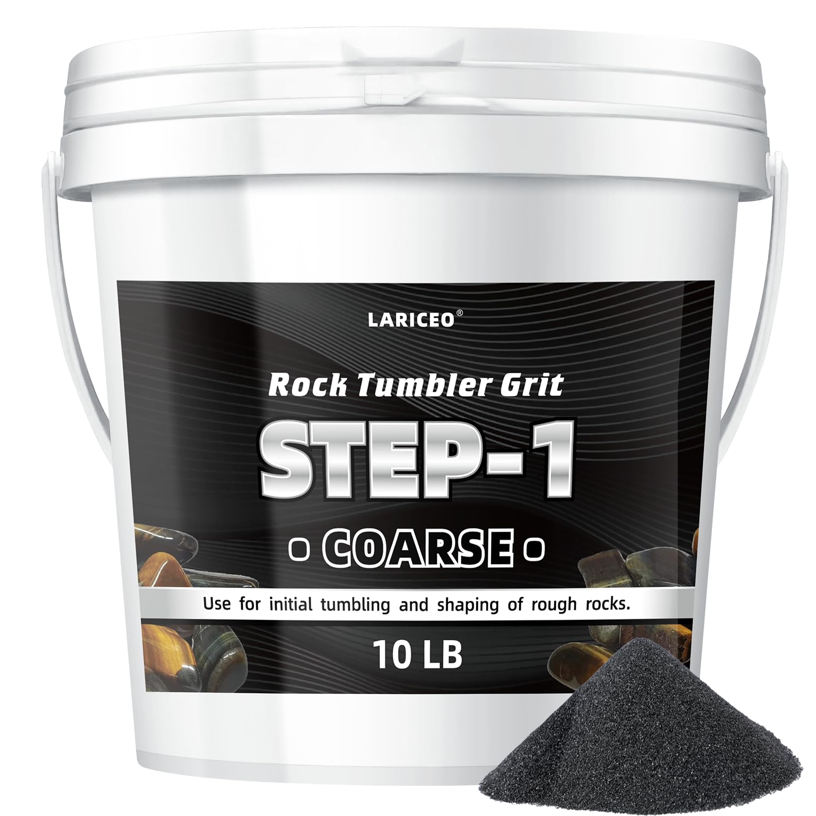 Rock Tumbler Grit Refill Set - 4-Step Polish -14