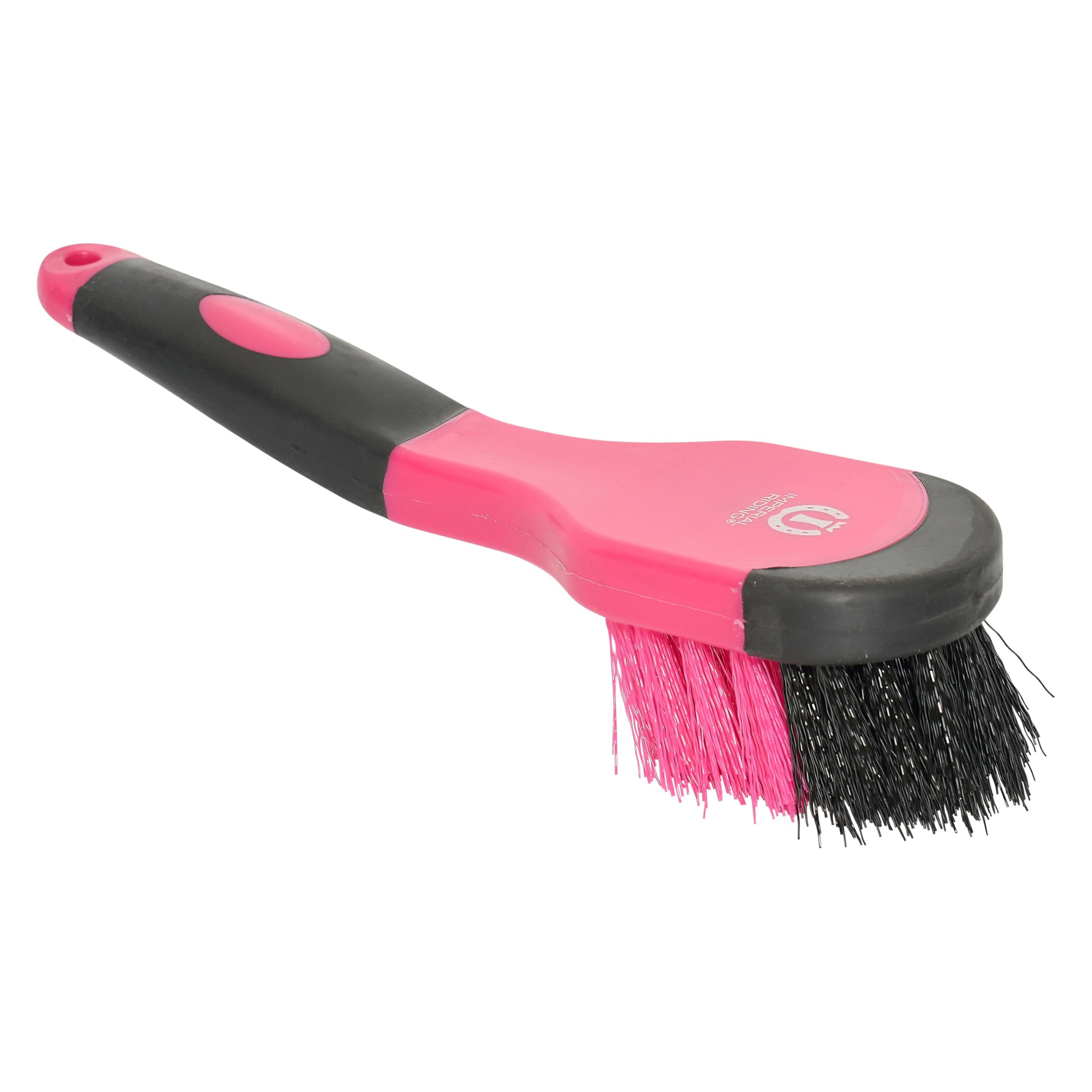Imperial Riding IRH Grip Hoof Brush, Robust Hoof Brush with Effective Bristles, Brush with Ergonomic Handle for Thorough Hoof Cleaning, Neon Pink