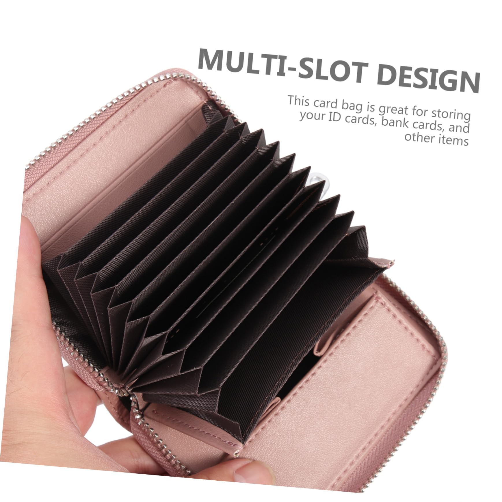 3pezzi Pochette Porta Carte Di Identità Con Design Cerniera Capacità Per Carte e Banconote Organizer Versatile Per Id Per Occasioni Quotidiane e Viaggi