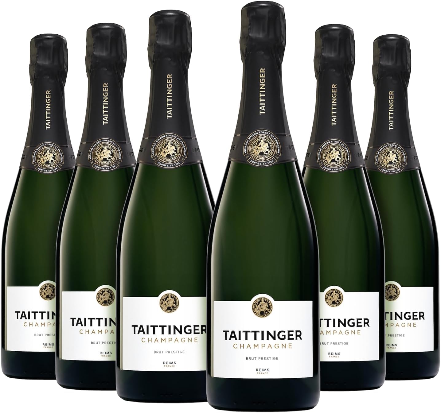 Taittinger Brut Prestige - Champagne - Lot de 6 bouteilles de 75 cl