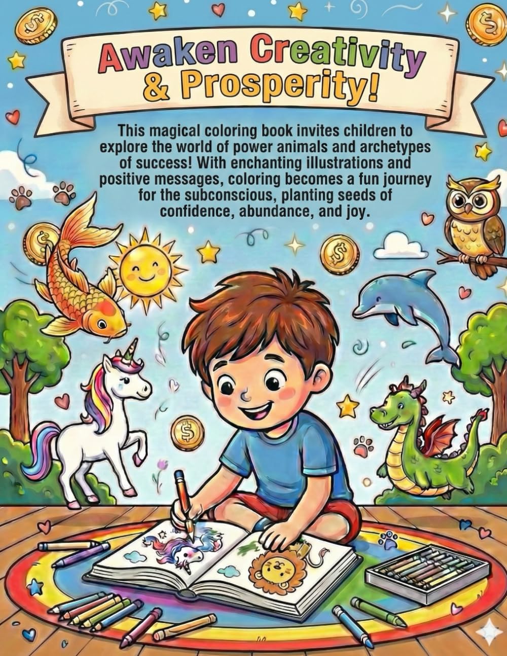 Awaken Creativity & Prosperity: Prosperity & Archetypes Coloring Book