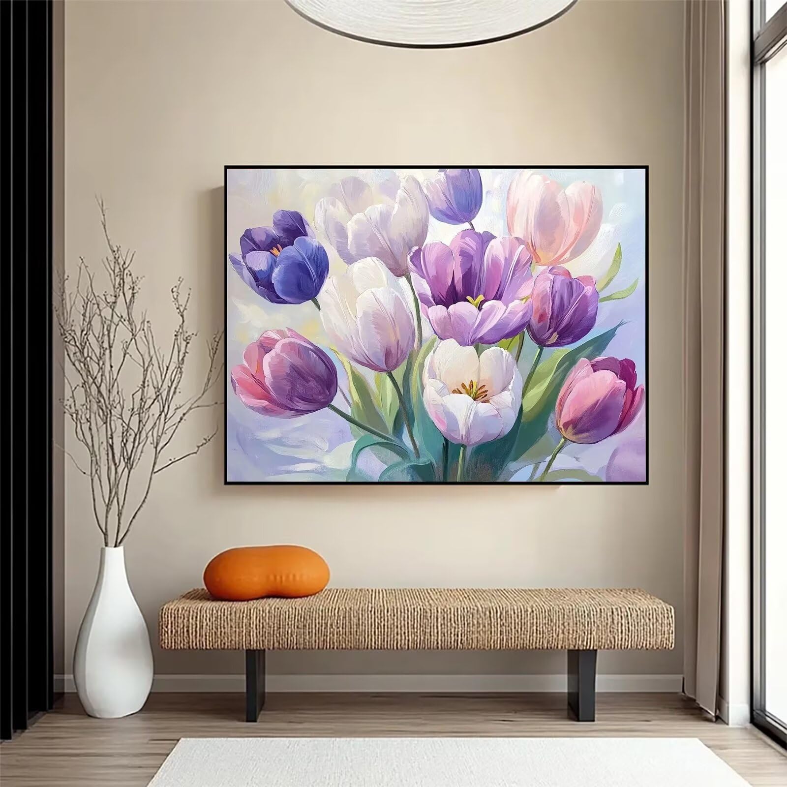 Diamond Painting Blume, 5D Diamond Painting Erwachsene 70x90cm qw1-635