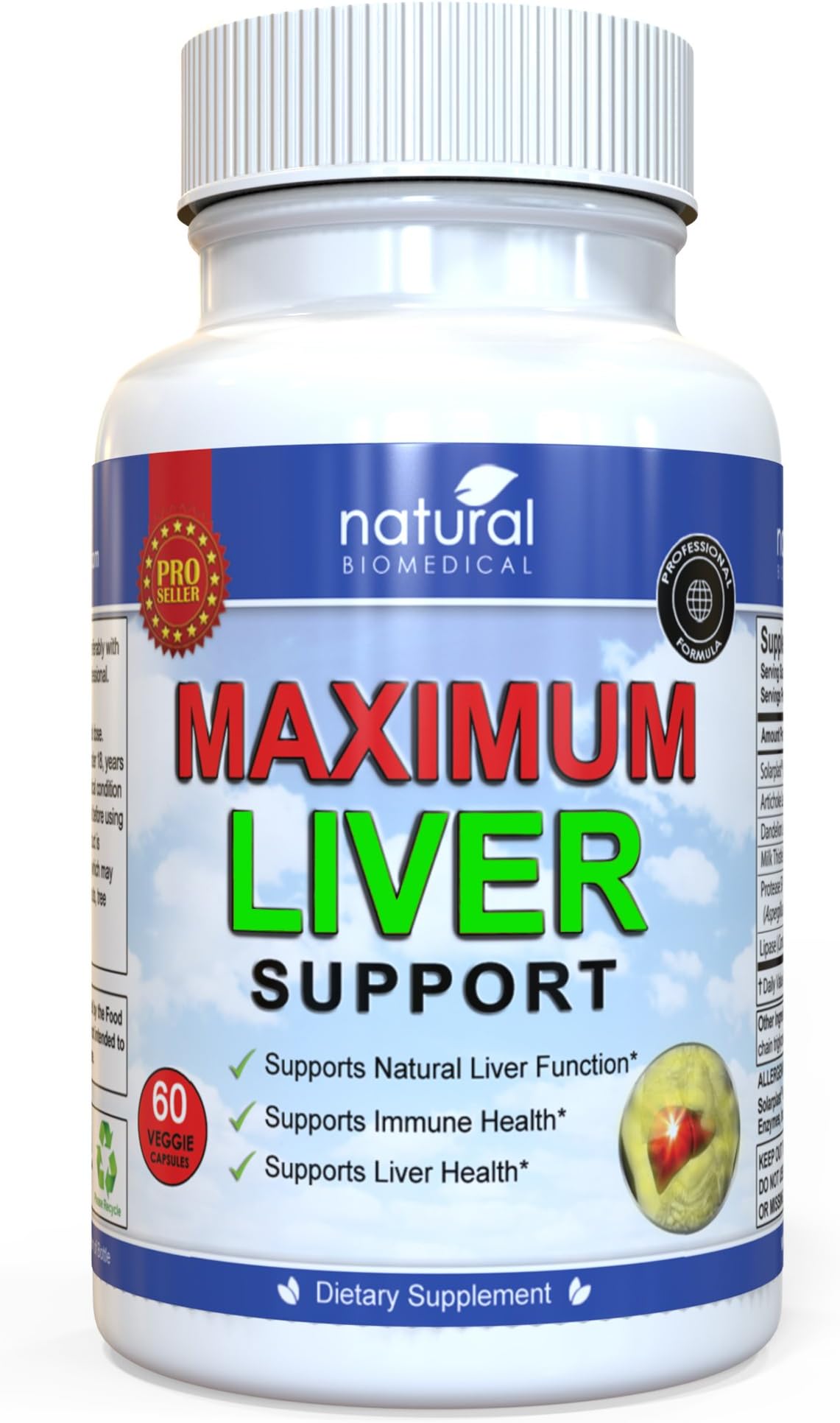 Milk Thistle Liver Detox Rescue Pills Health Supplement Capsules to Support Natural Cleanse and Detox