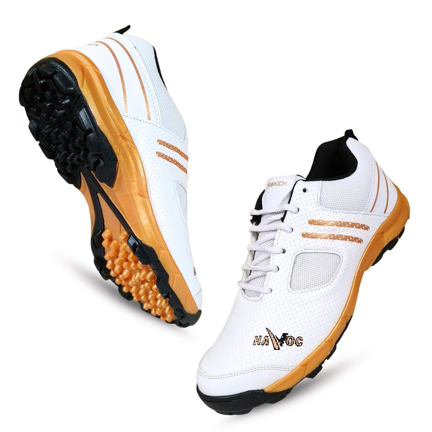 prokick Havoc Cricket Shoes for Men and Women|Lightweight & Durable Cricket Shoes|PVC Studs Spikes Sports Shoe for Unisex|Synthetic Leather Upper Sports Shoes|EVA Sockliner-picture-41