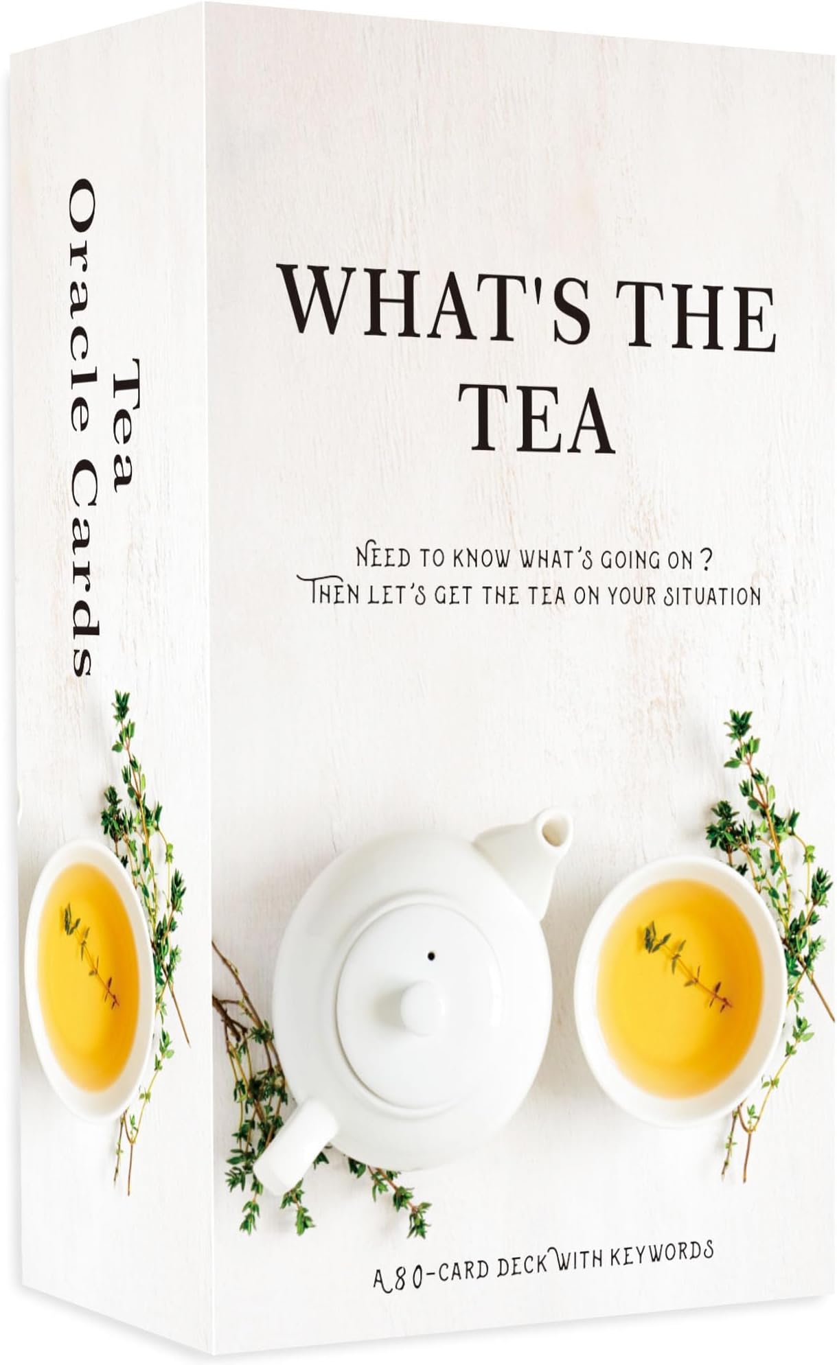 QCFQCF What's The Tea? Relationships Oracle Cards, Life Oracle Deck, Oracle Cards Deck for Beginners, Interpreting Our Career and Life Relationships