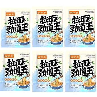 RunFang Premium Ramen Noodle Seasoning Mix, Texture Enhancer Powder, 6 Count 2.5g Each, for Smooth Asian Noodles, 0.42 oz Total12g2.5g*6