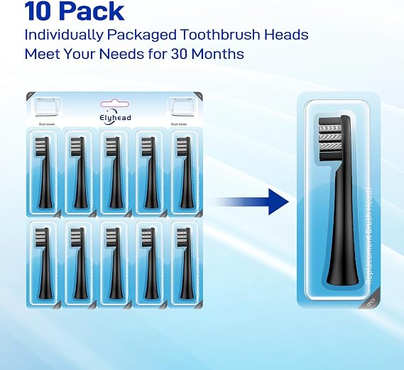Brush Heads Compatible with Colgate 360 Sonic Power Charcoal Toothbrush