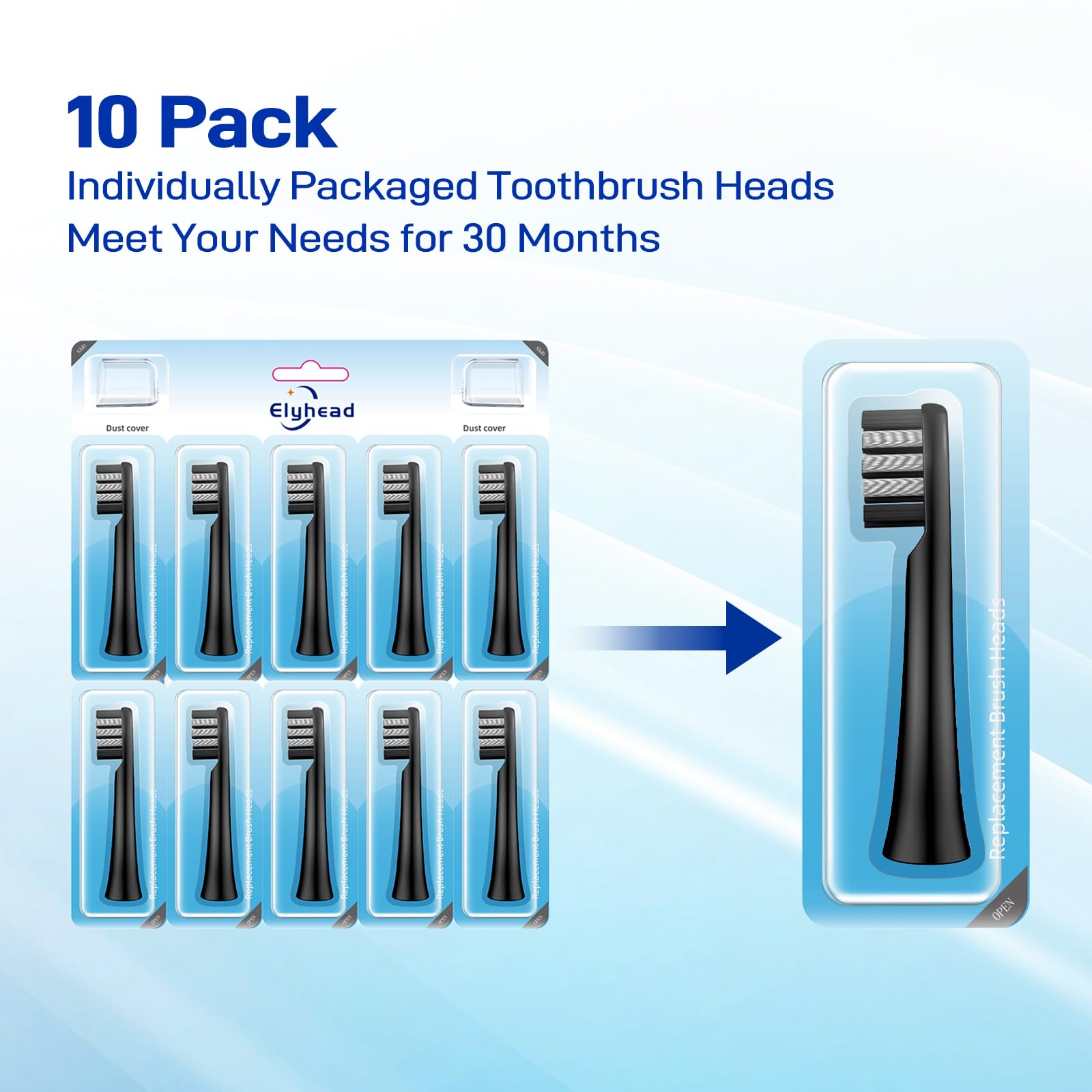 Cabezales de cepillo compatibles con el cepillo de dientes Colgate 360 Sonic Power Charcoal