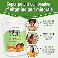 Vista 4 de NaturalSlim Vitaminas metabólicas – Combinación de multivitaminas de alta potencia, minerales, complejo B, MSM y suplementos de fórmula digestiva